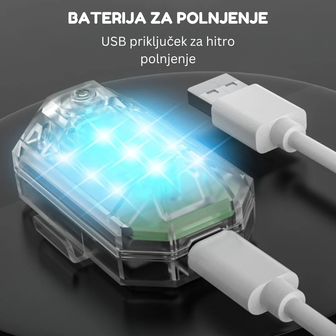 Komplet cestnih varnostnih luči (4 kosi)
