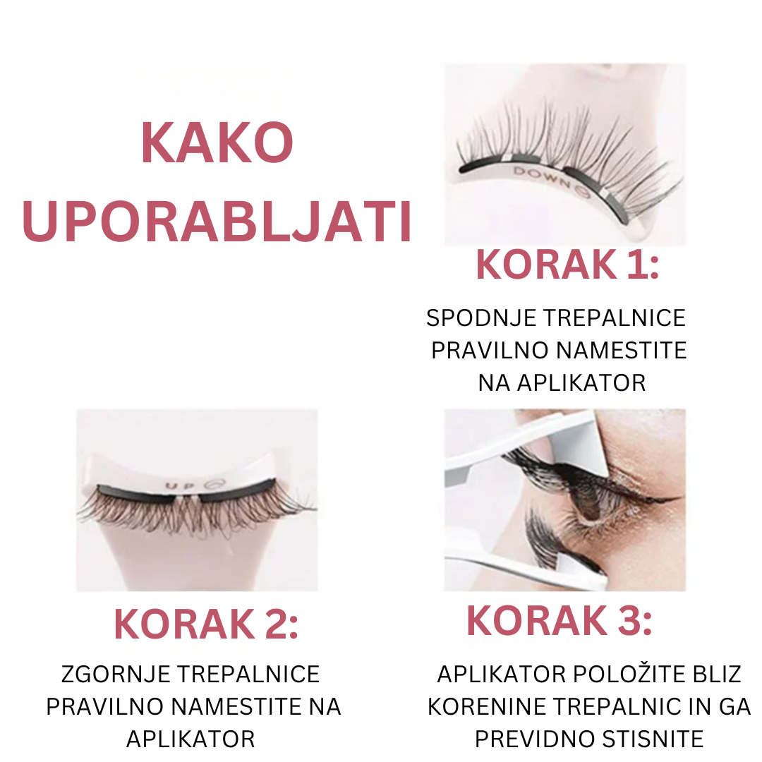 Luksuzne magnetne trepalnice + aplikator (1 paket + 1 paket GRATIS) – ker si tvoje oči zaslužijo več !!!
