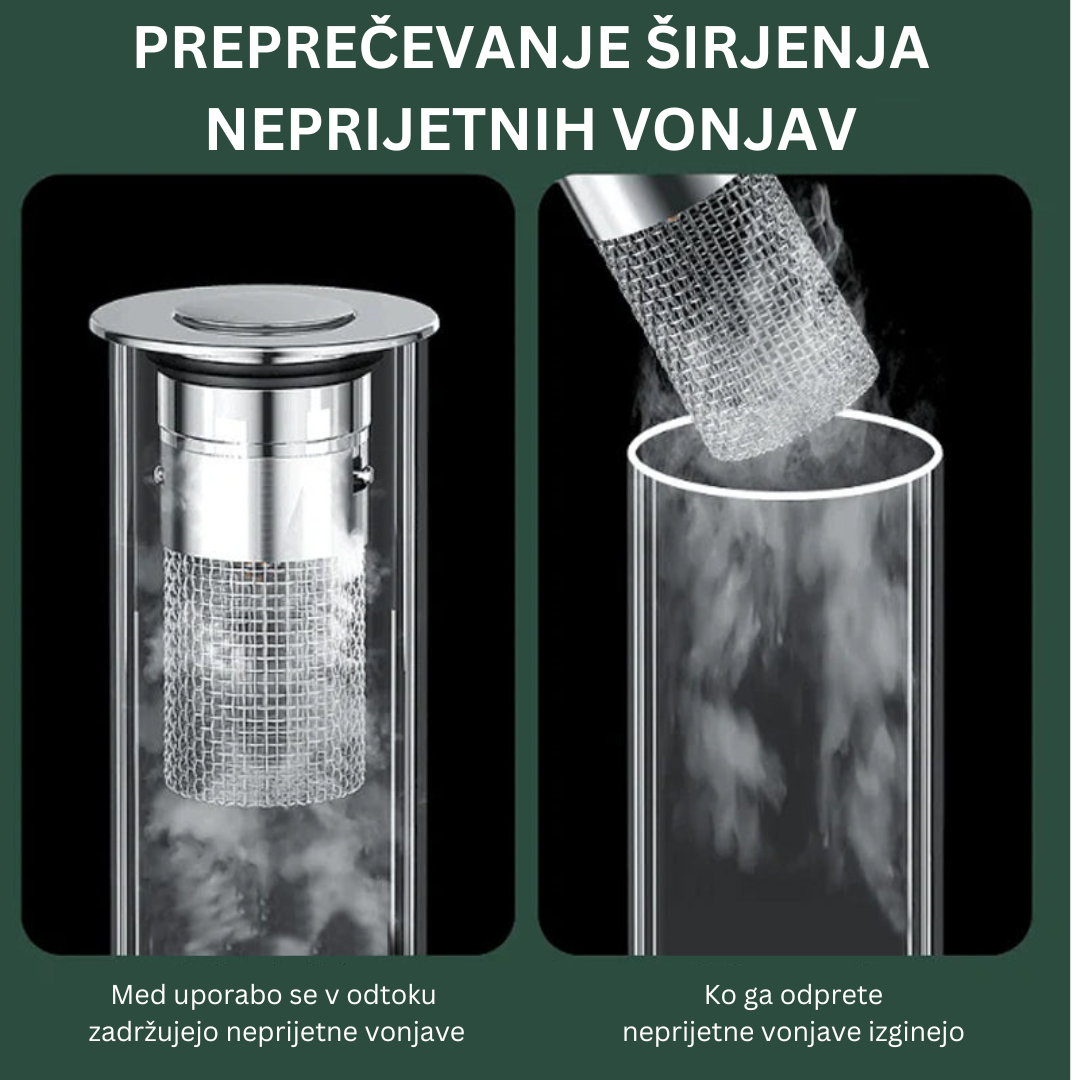 Odtočni čep s filtrom