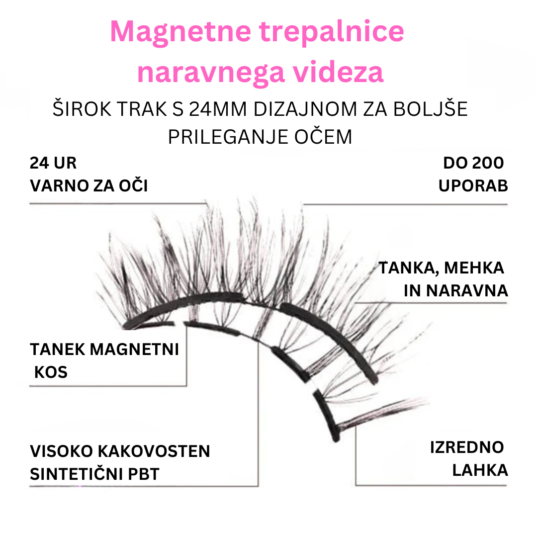 Luksuzne magnetne trepalnice + aplikator (1 paket + 1 paket GRATIS) – ker si tvoje oči zaslužijo več !!!