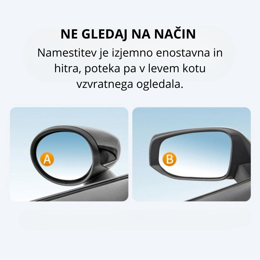 Komplet 2 ogledal za mrtvi kot